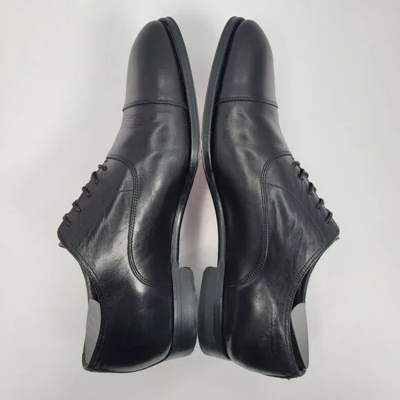 To Boot New York Adam Derrick Men's Black Leather Oxford Shoes US Size 8.5
